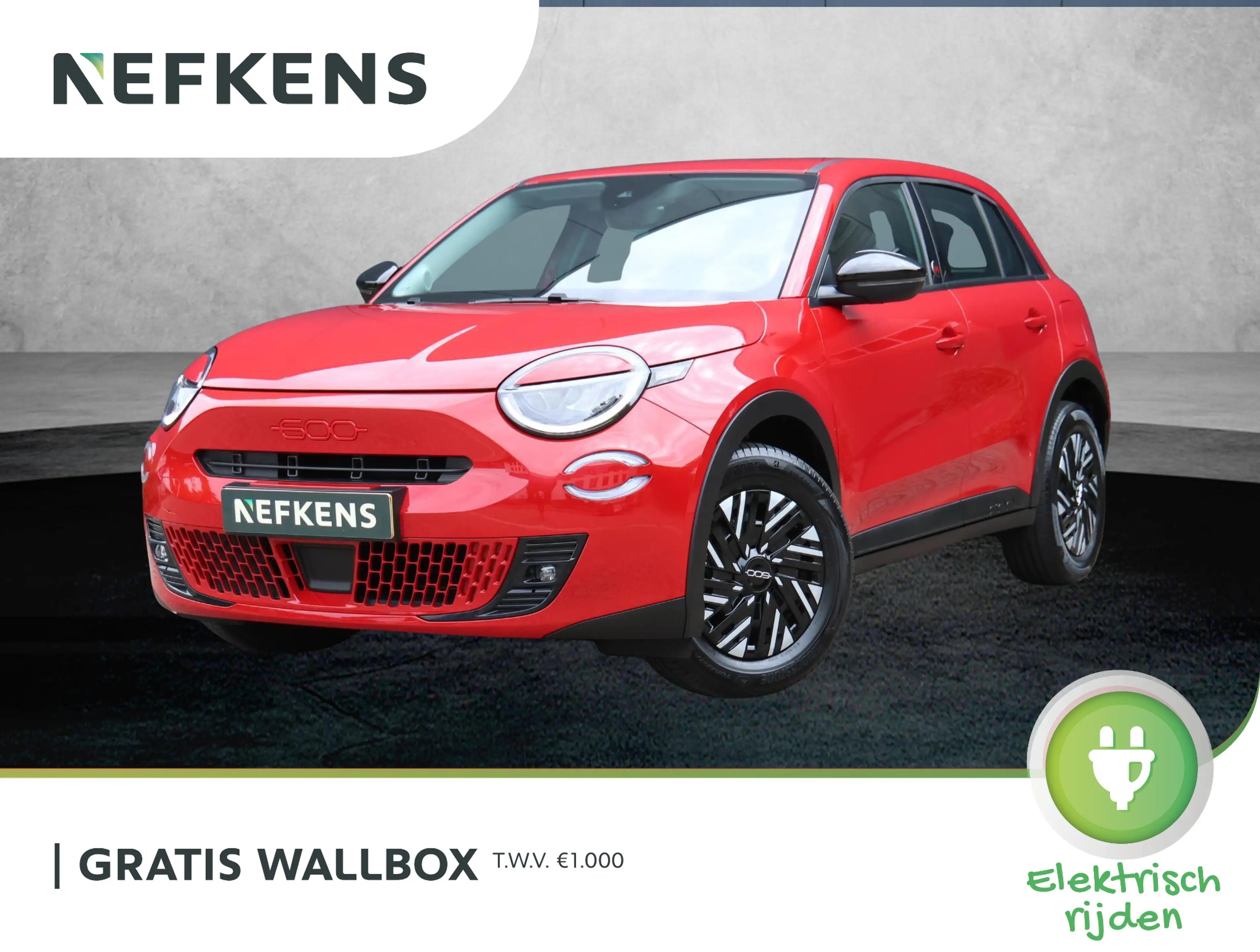 Fiat 600e RED 54 kWh | Climate control | AppleCarplay&Androi