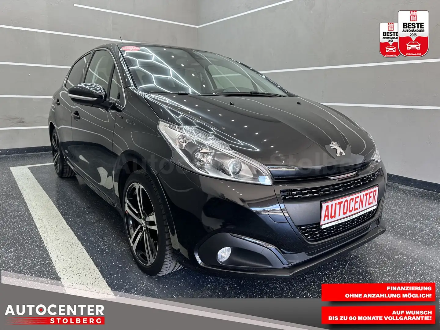 Peugeot 208 Allure " TEILLEDER-MULTI-AUTO-CAM-ALU" Schwarz - 2
