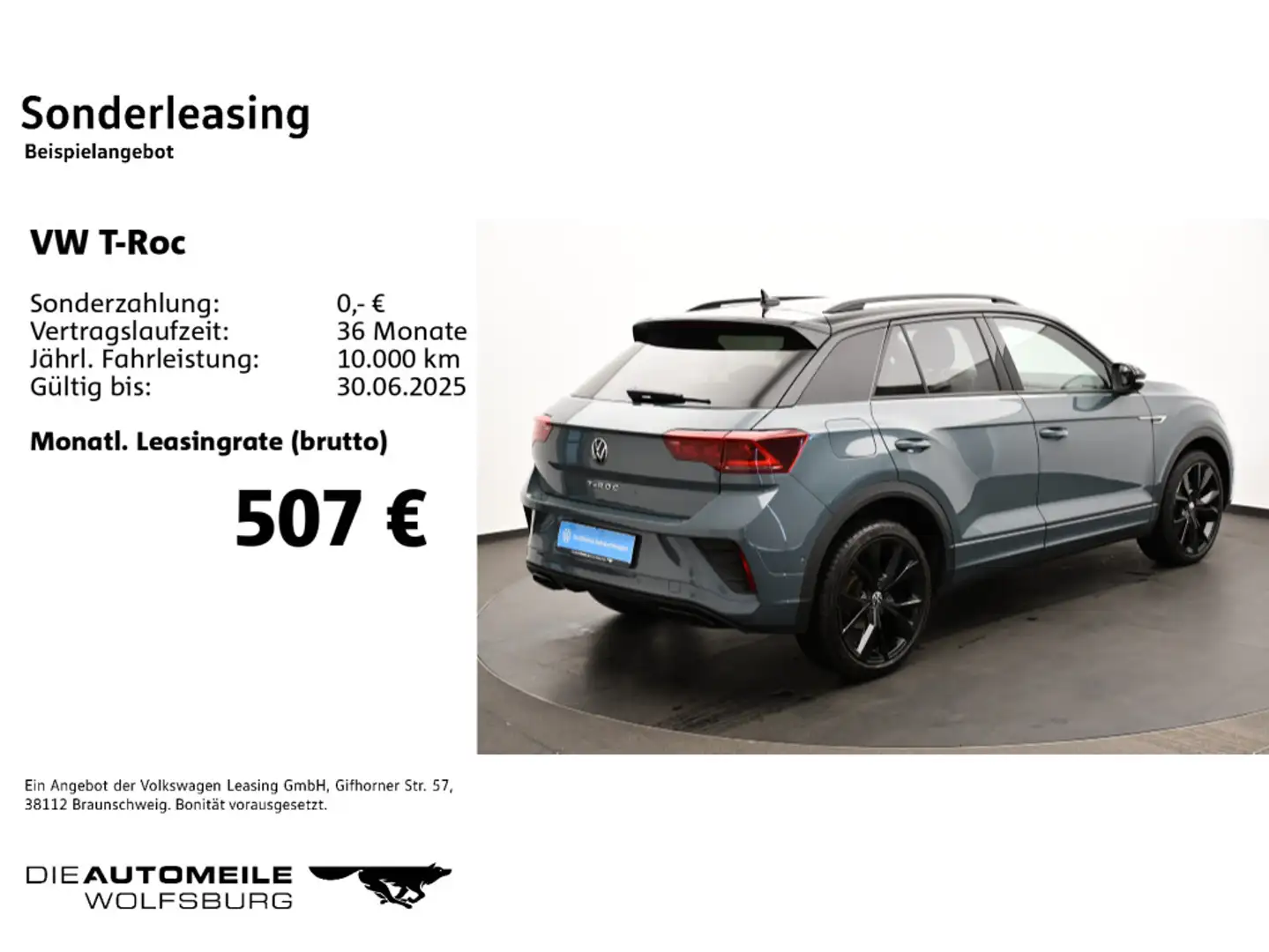 Volkswagen T-Roc 2.0 TDI DSG R-Line Black Style Matrix/Stan Blau - 2