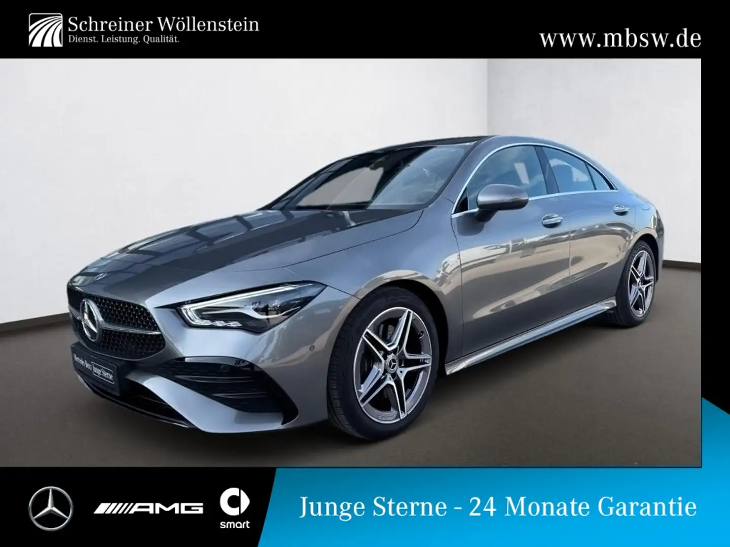 Mercedes-Benz CLA 200 d Coupé AMG-Adv+*KeyGo*RKam*Ambi*CarPlay Grau - 1