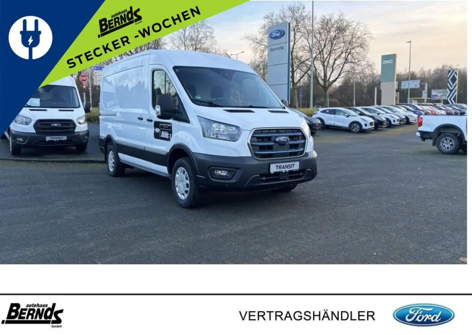 Ford Transit e-Transit 350 L2H2 Lkw HA Trend SYNC4 ACC KAMERA Weiß - 1
