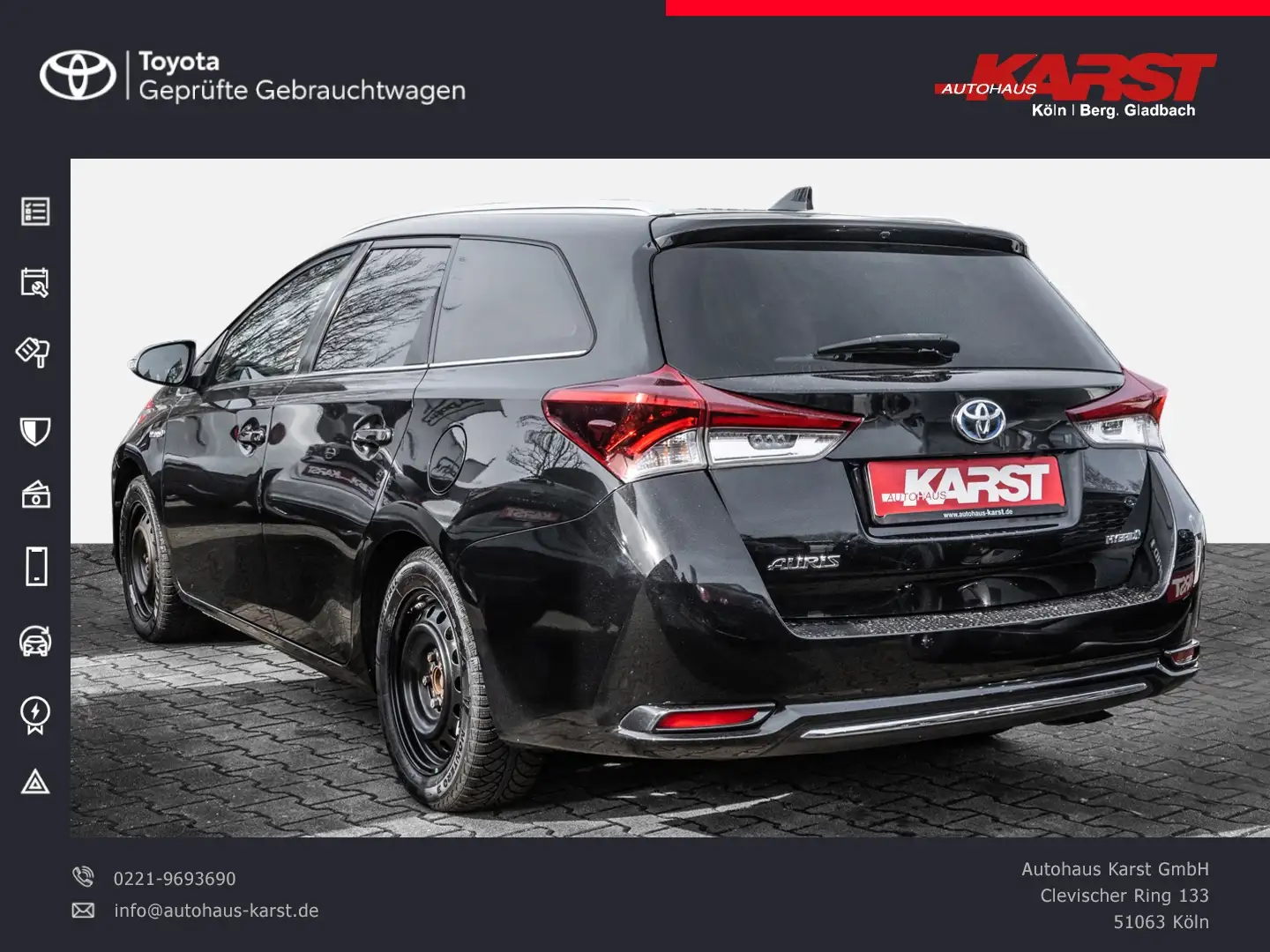 Toyota Auris 1.8 l Hyb. TS . Team D. CVT Kamera PDC SHZ Schwarz - 2