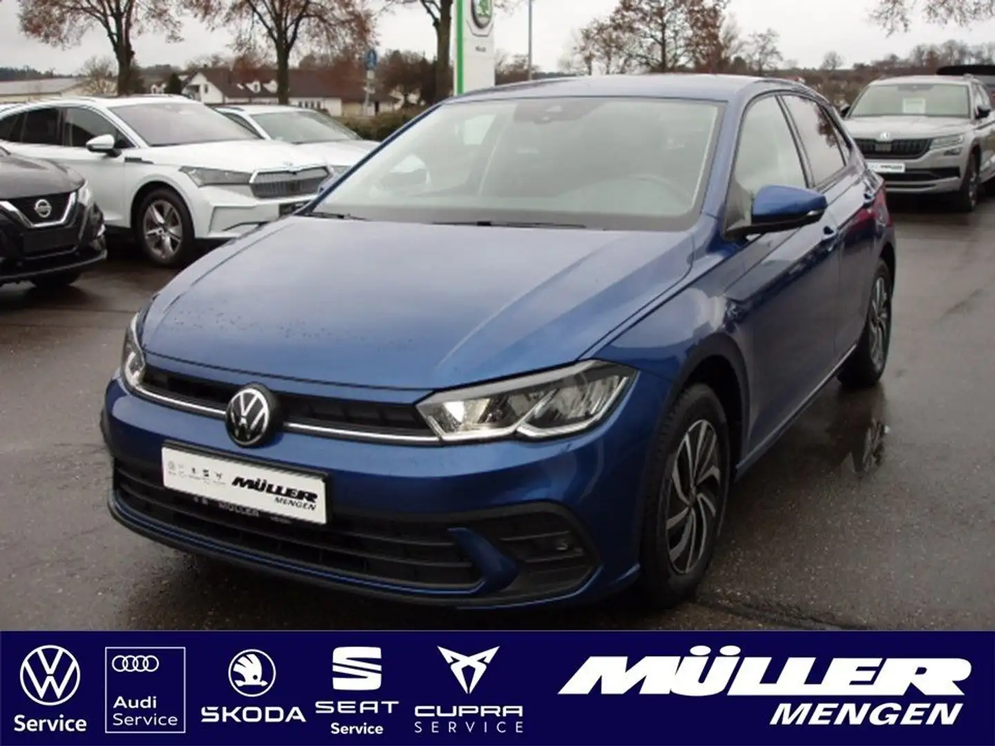 Volkswagen Polo Life 1,0 5-Gang LED/TEL/PDC/SZHZ Bleu - 1