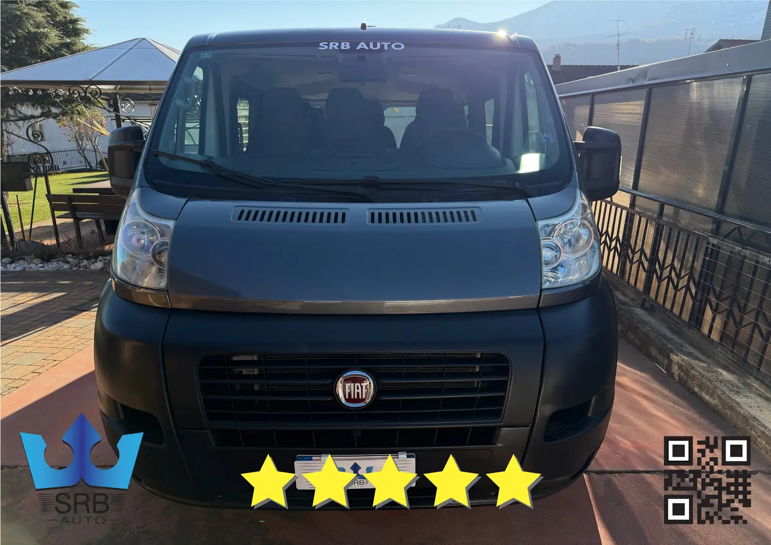 Fiat Ducato 9 POSTI * VETRATO * IVA * VETTURA Gris - 2