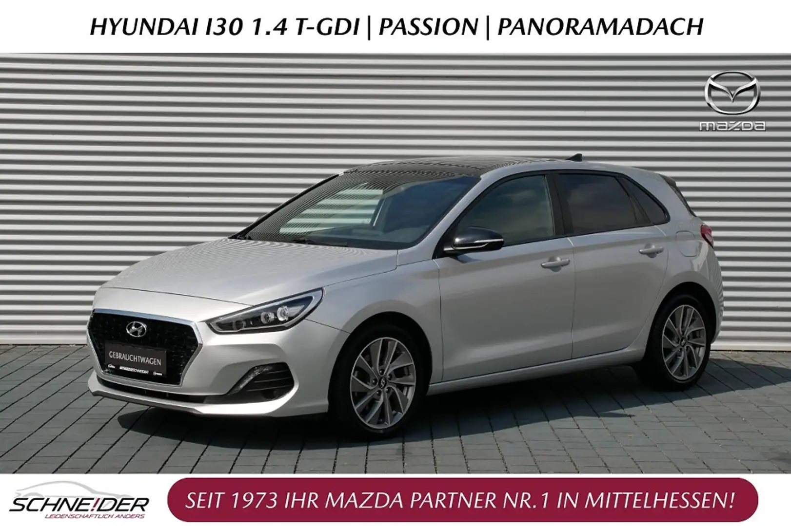 Hyundai i30 1.4 T-GDI Passion+ Pano +Allwetter+ AHK Silber - 1