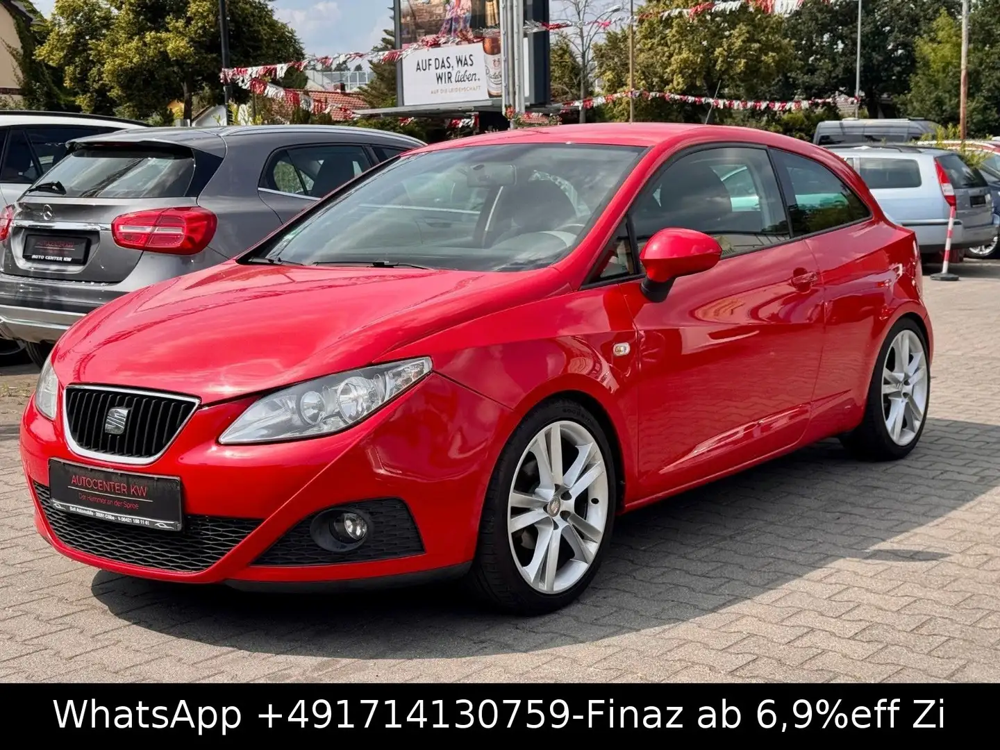 SEAT Ibiza SC Sport-KLIMA-SHZG-SPORTFAHRWERK-17*ALUFE Rot - 1