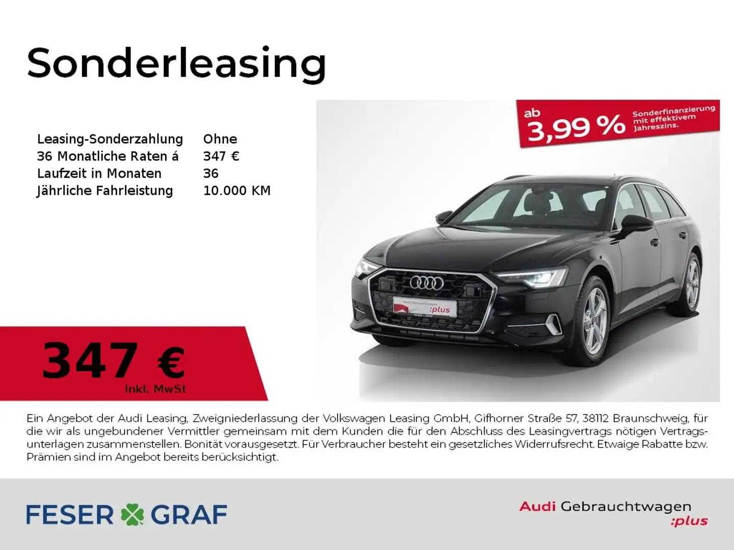 Audi A6 advanced 45 TFSI S tronic Virtual Cockpit Schwarz - 1