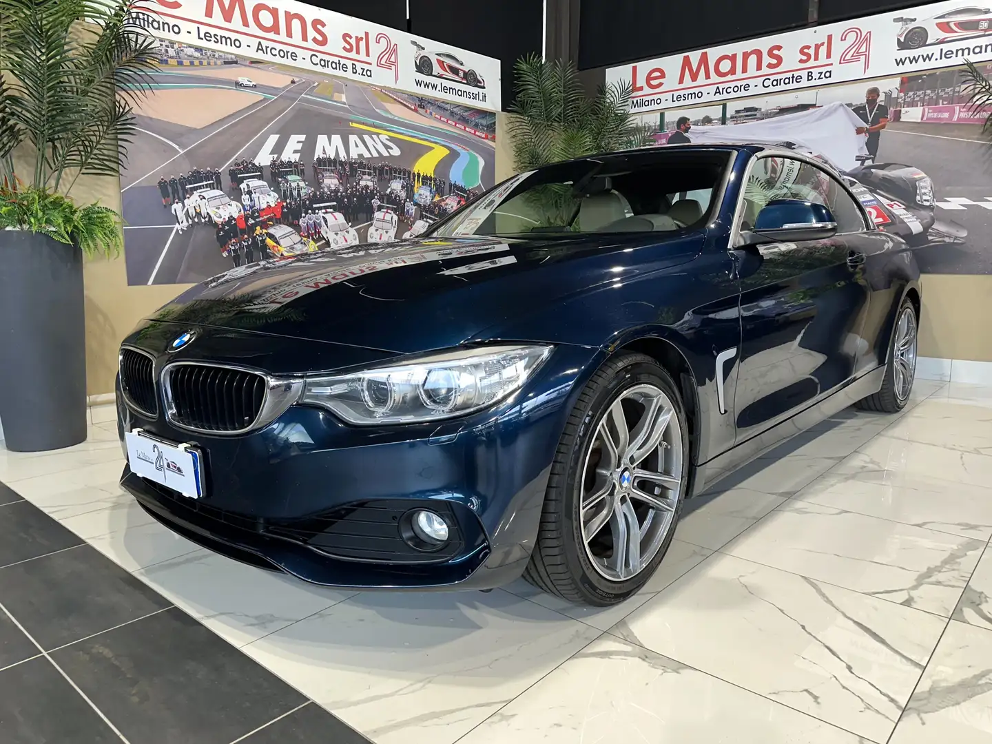 BMW 428 i Cabrio Luxury auto Modrá - 1