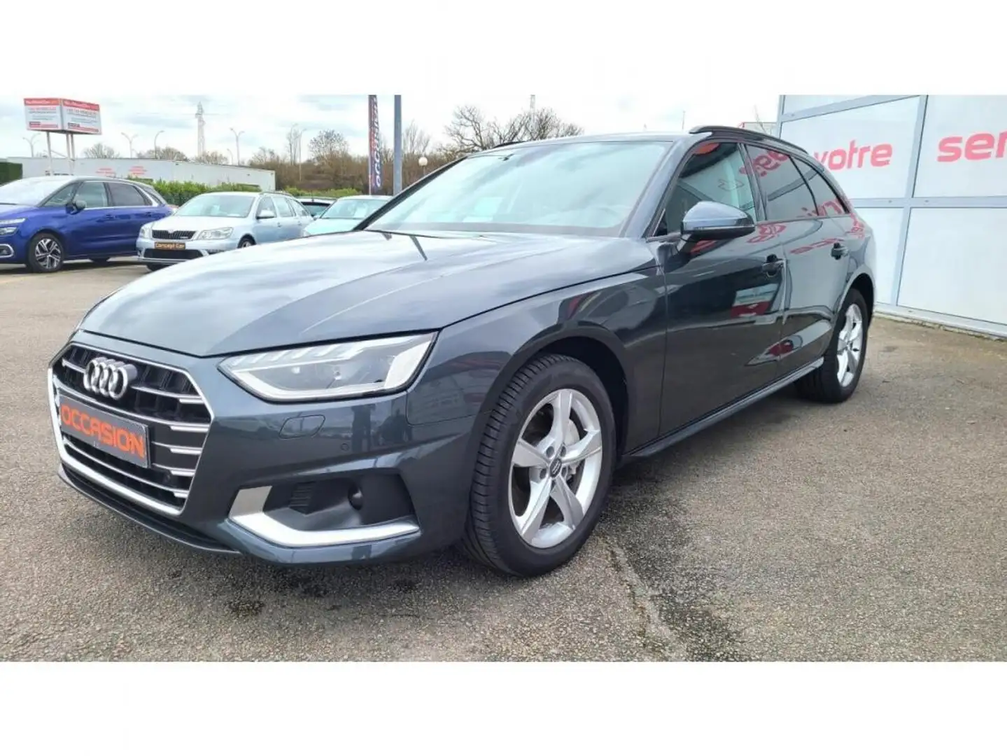 Audi A4 40 TDI 190cv S-tronic +MATRIX LED+HAYON ELECTRIQUE +MMI NAVIGATION Gris - 2
