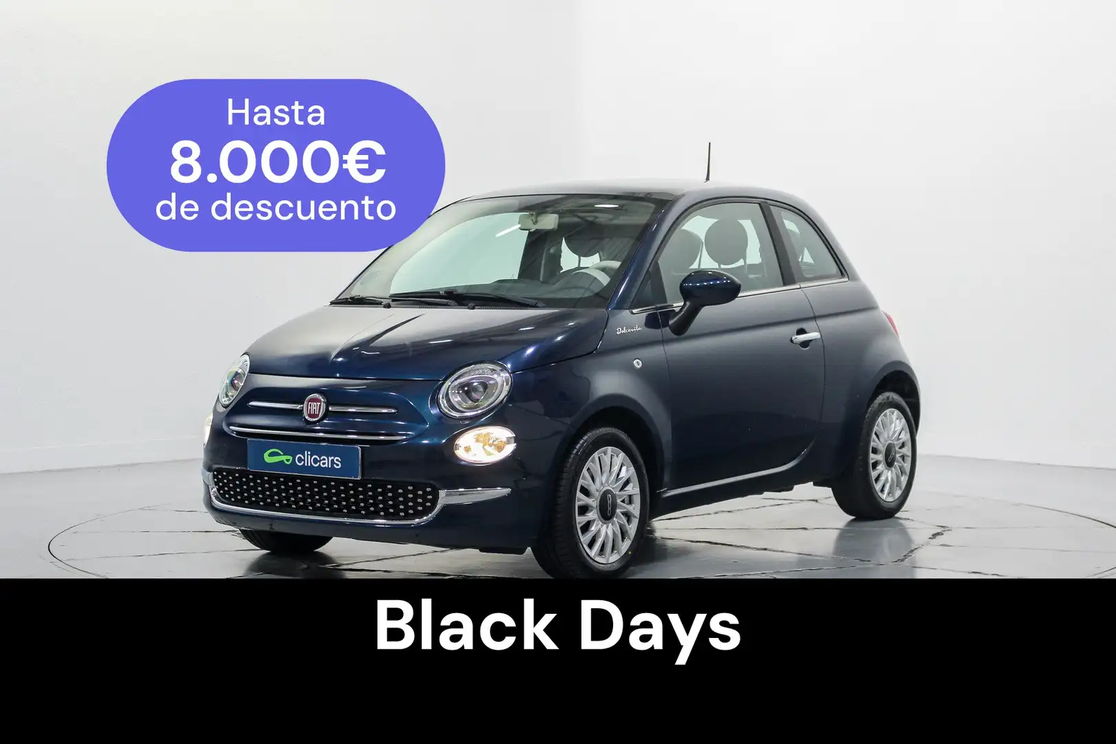 Fiat 500 1.0 Hybrid Dolcevita 52kW Bleu - 1
