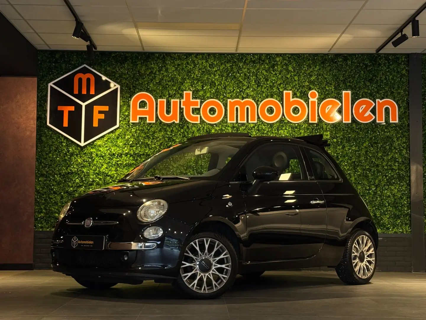 Fiat 500C 1.2 Lounge |CABRIO|AUTOMAAT|AIRCO|NIEUWEAPK Zwart - 1