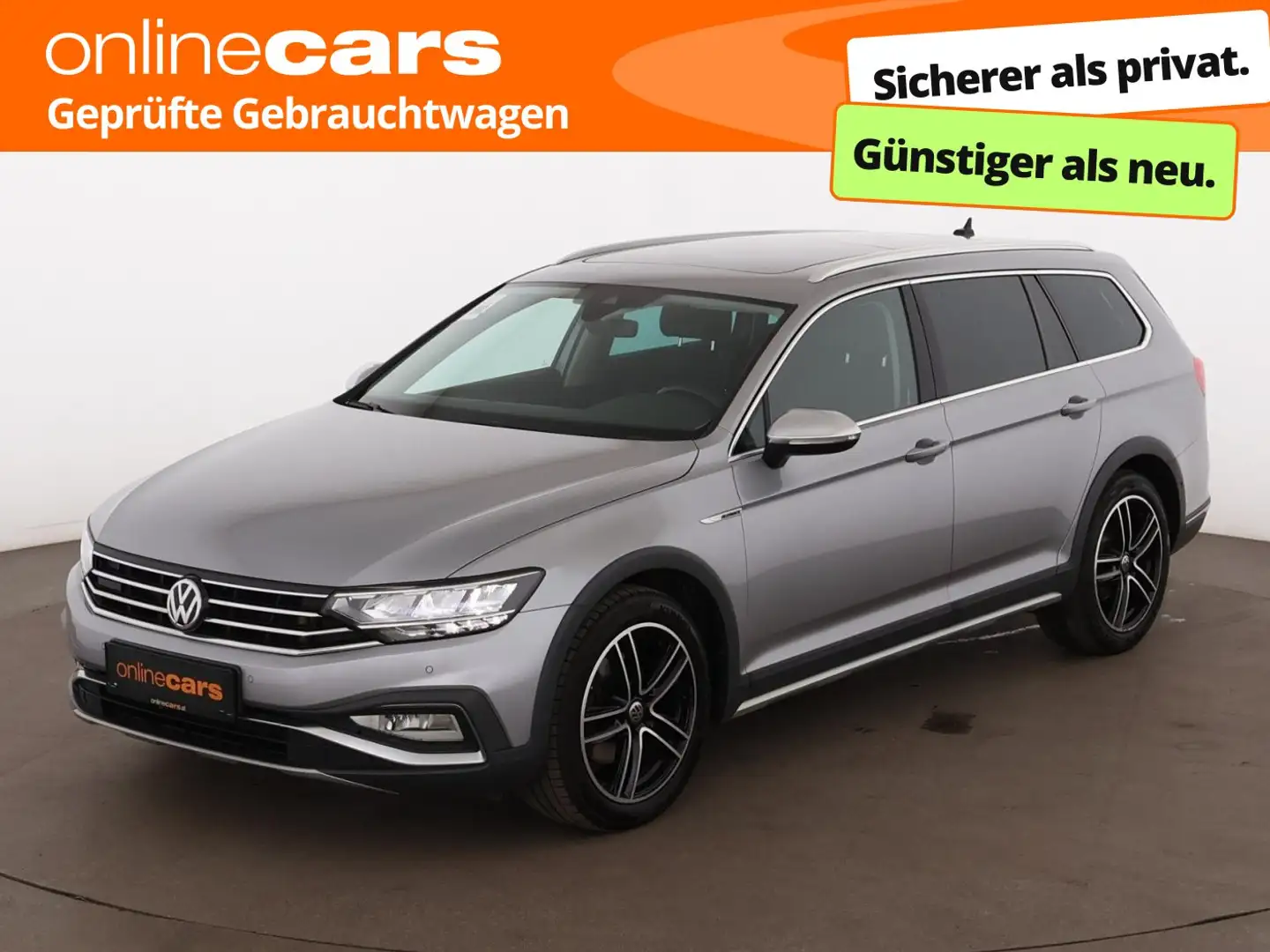 Volkswagen Passat Variant 2.0 TDI Alltrack 4Motion Aut LED Silber - 1