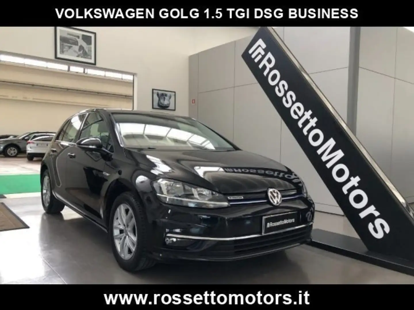 Volkswagen Golf 1.5TGI DSG Business BlueMotion Zwart - 1
