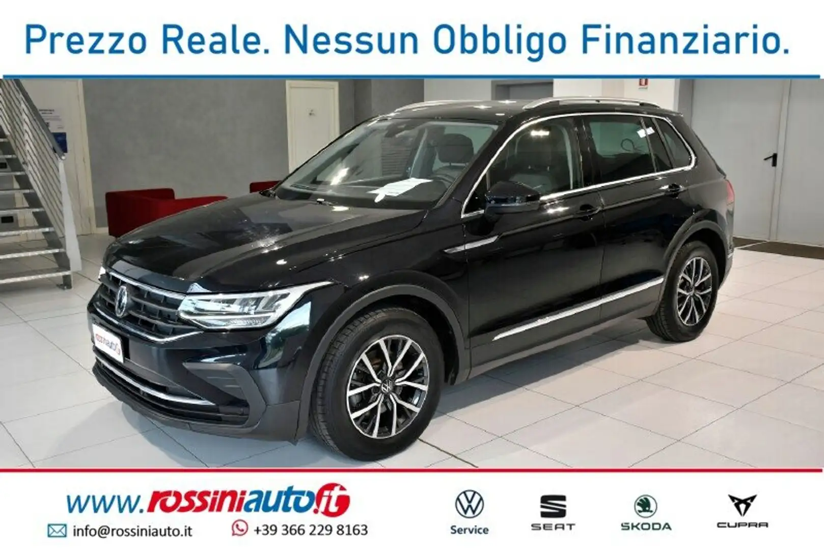 Volkswagen Tiguan 1.5 TSI 131 CV LIFE + R17 TULSA + TECH PACK + RUOT Nero - 1