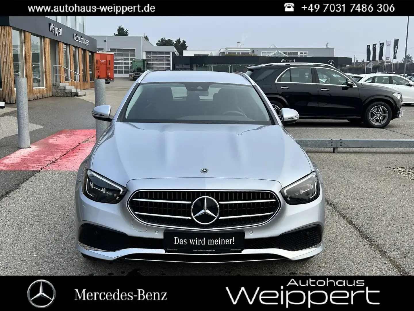 Mercedes-Benz E 220 E220T d MBUX LED SPURP PTS KAM AMBI AVANTGARDE Zilver - 1