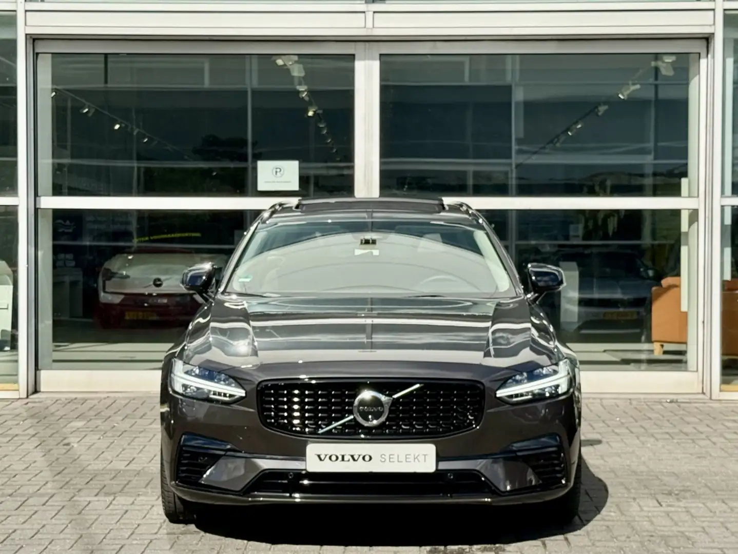 Volvo V90 T6 398PK AWD Recharge Ultra Dark FULL OPTIONS-Trek Grijs - 2
