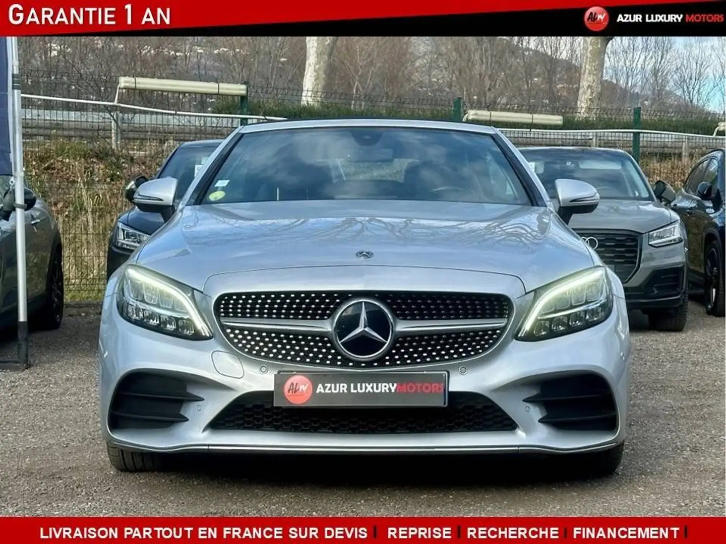 Mercedes-Benz C 220 IV (2) CABRIOLET 220 D AMG LINE 194 CV Gris - 2