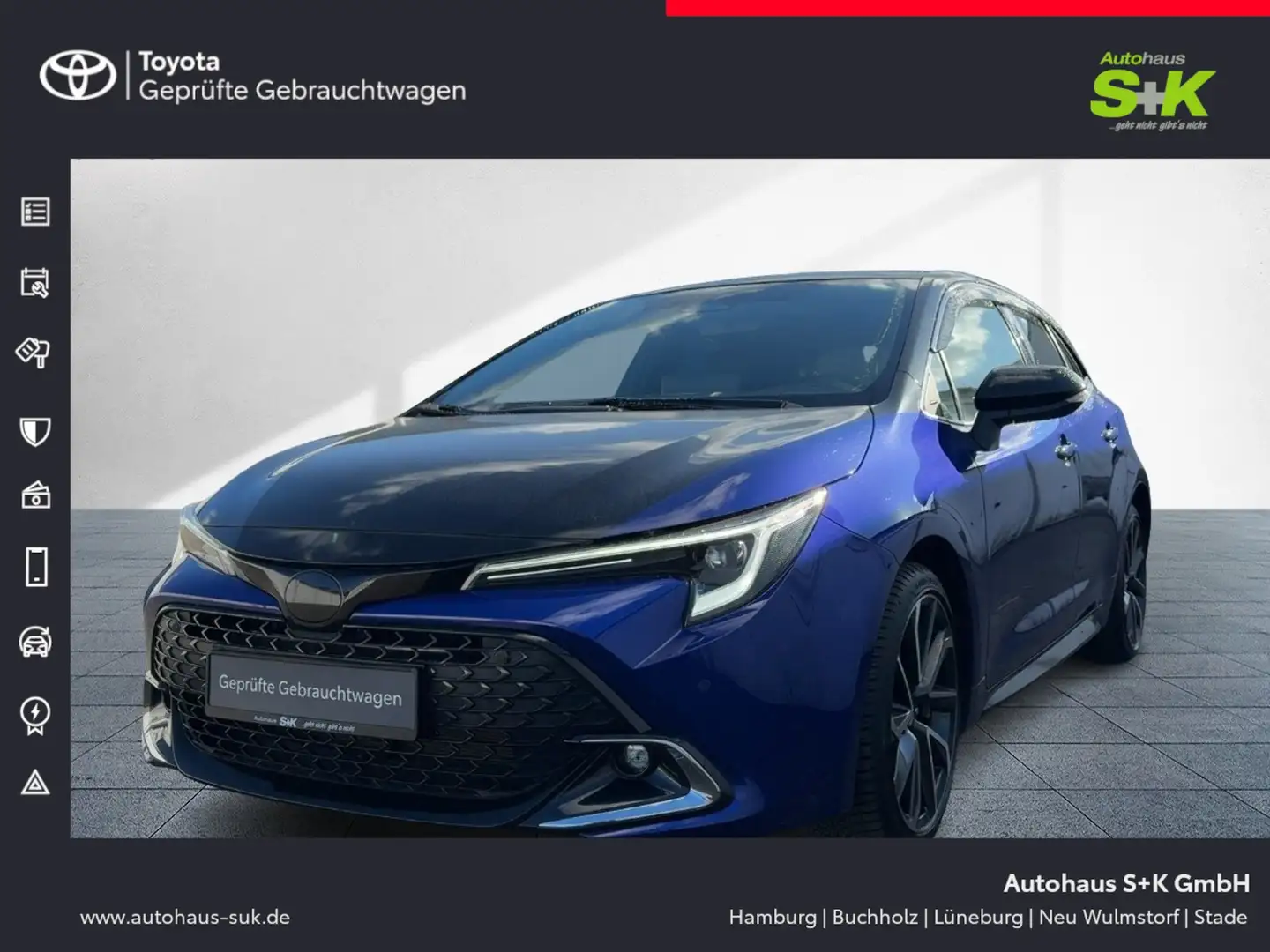 Toyota Corolla 2.0 Hybrid Lounge*CARPLAY+SAFETYSENSE++JBL** Blau - 1