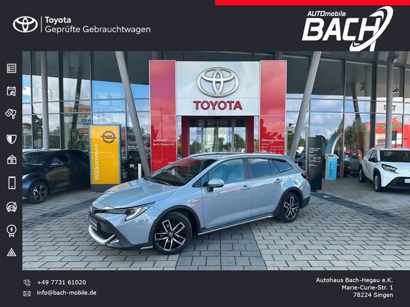 Toyota Corolla Touring Sports 1.8 Hybrid Trek, KAMERA Grigio - 1