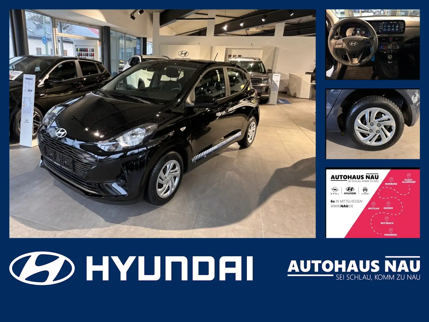 Hyundai i10 1.0 Select Inspektionspak. Big Deal Noir - 1