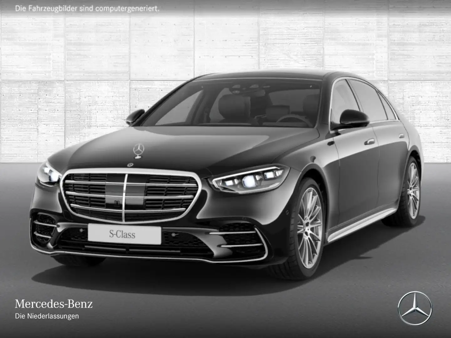 Mercedes-Benz S 450 d L 4M AMG+PANO+MULTIBEAM+BURMESTER3D+20" Schwarz - 2