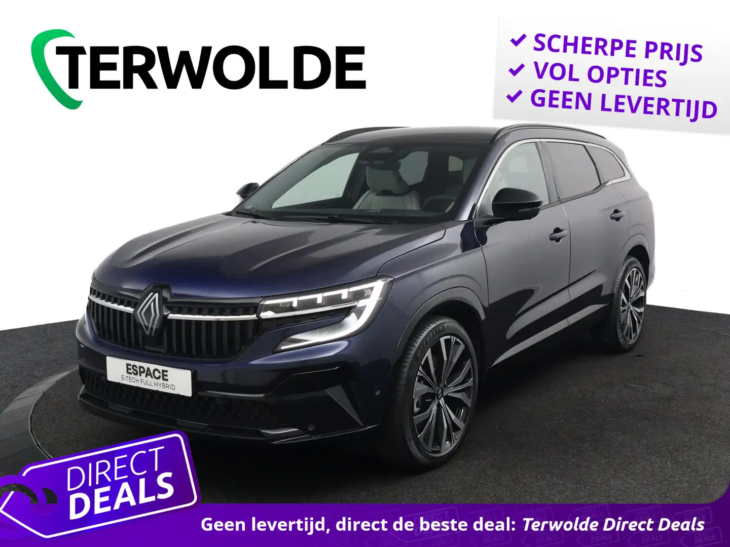 Renault Espace E-Tech full hybrid 200 iconic 5p. | €5.040 Korting Blauw - 1