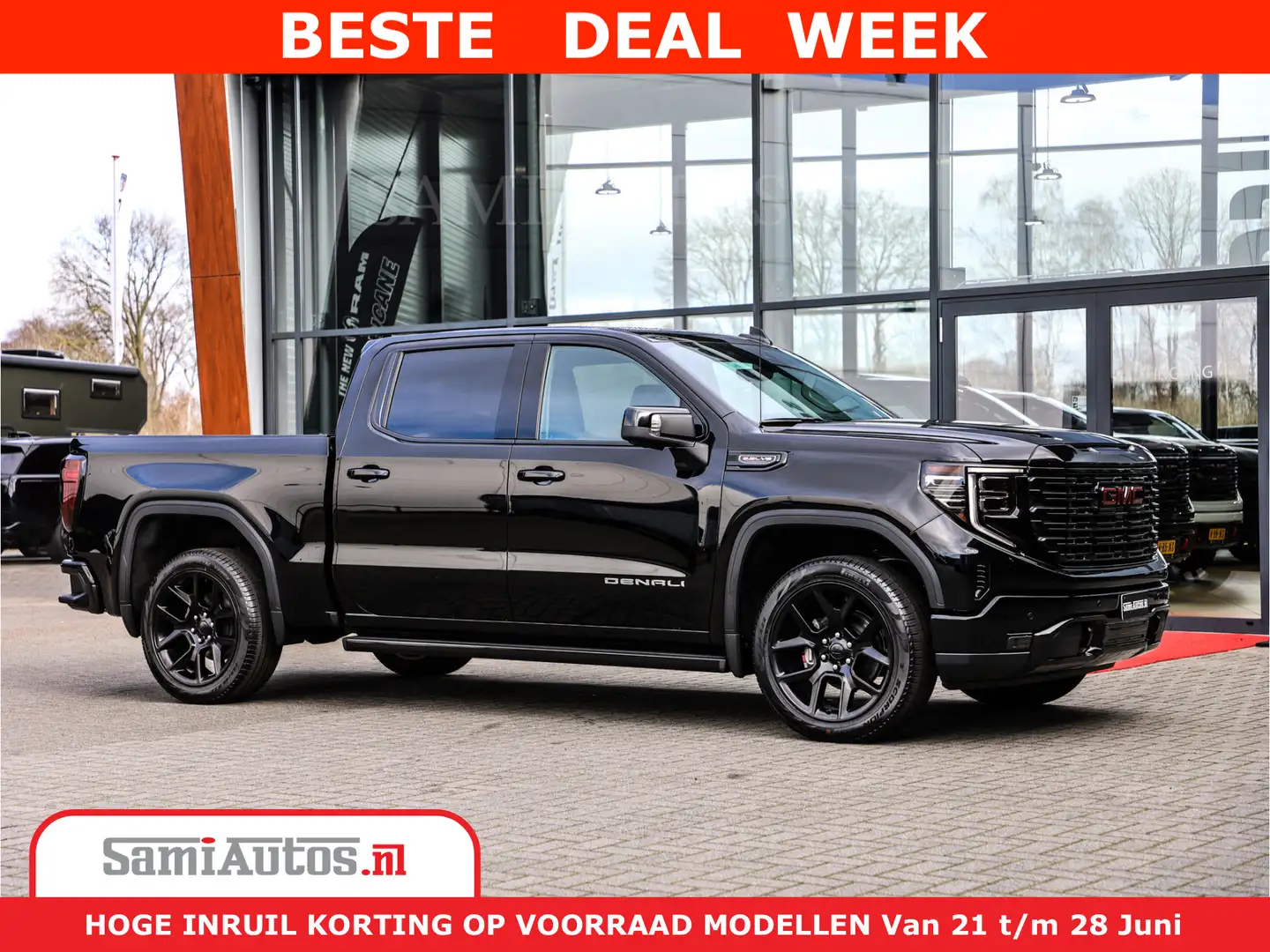 GMC Sierra DENALI 6,2 V8 Full Option | De Meest Luxe Pick-Up Чёрный - 2