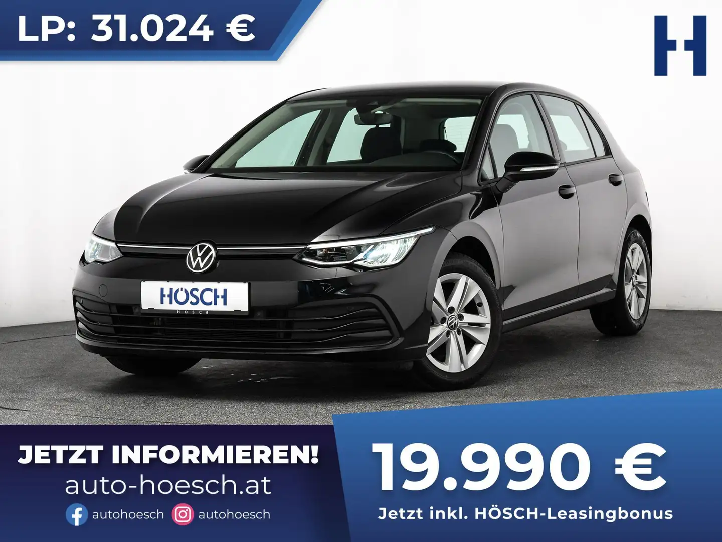 Volkswagen Golf VIII 1.5 TSI Life ASSISTENZ WINTERPAKET++ Schwarz - 1