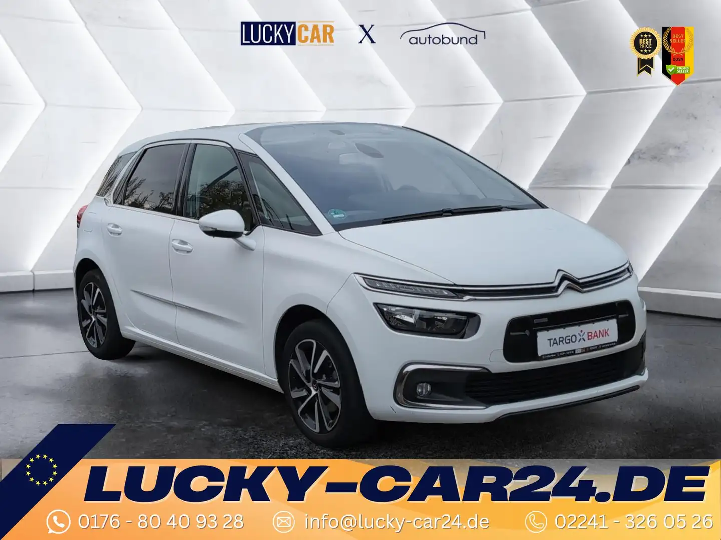 Citroen C4 Picasso NAVI/KAMERA/AHK/JBL/GARANTIE U.V.M. 96 kW (131 ... Weiß - 1