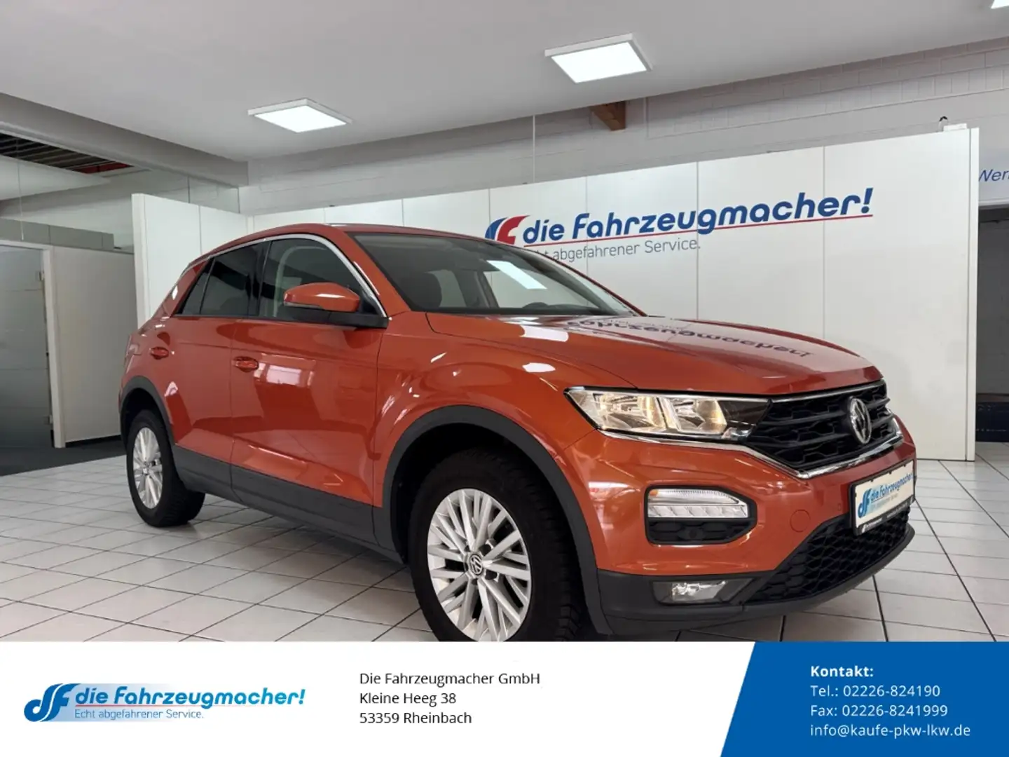Volkswagen T-Roc Basis 1.6 TDI EU6d-T Navi Apple CarPlay Android Au Orange - 1