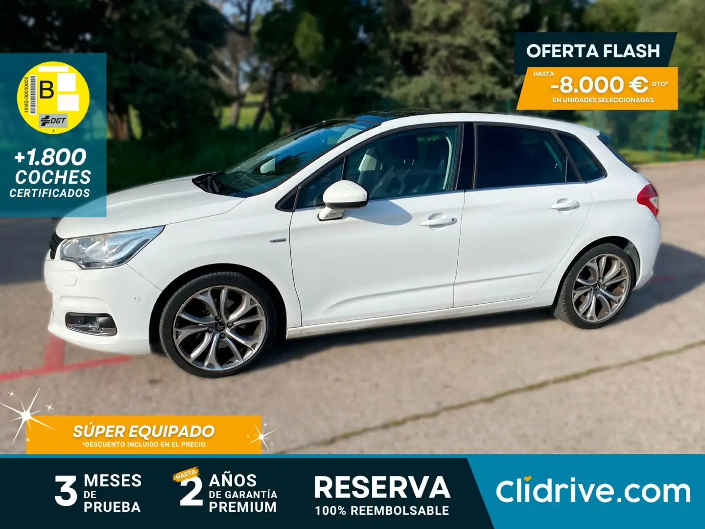 Citroen C4 2.0HDi Exclusive Blanco - 1