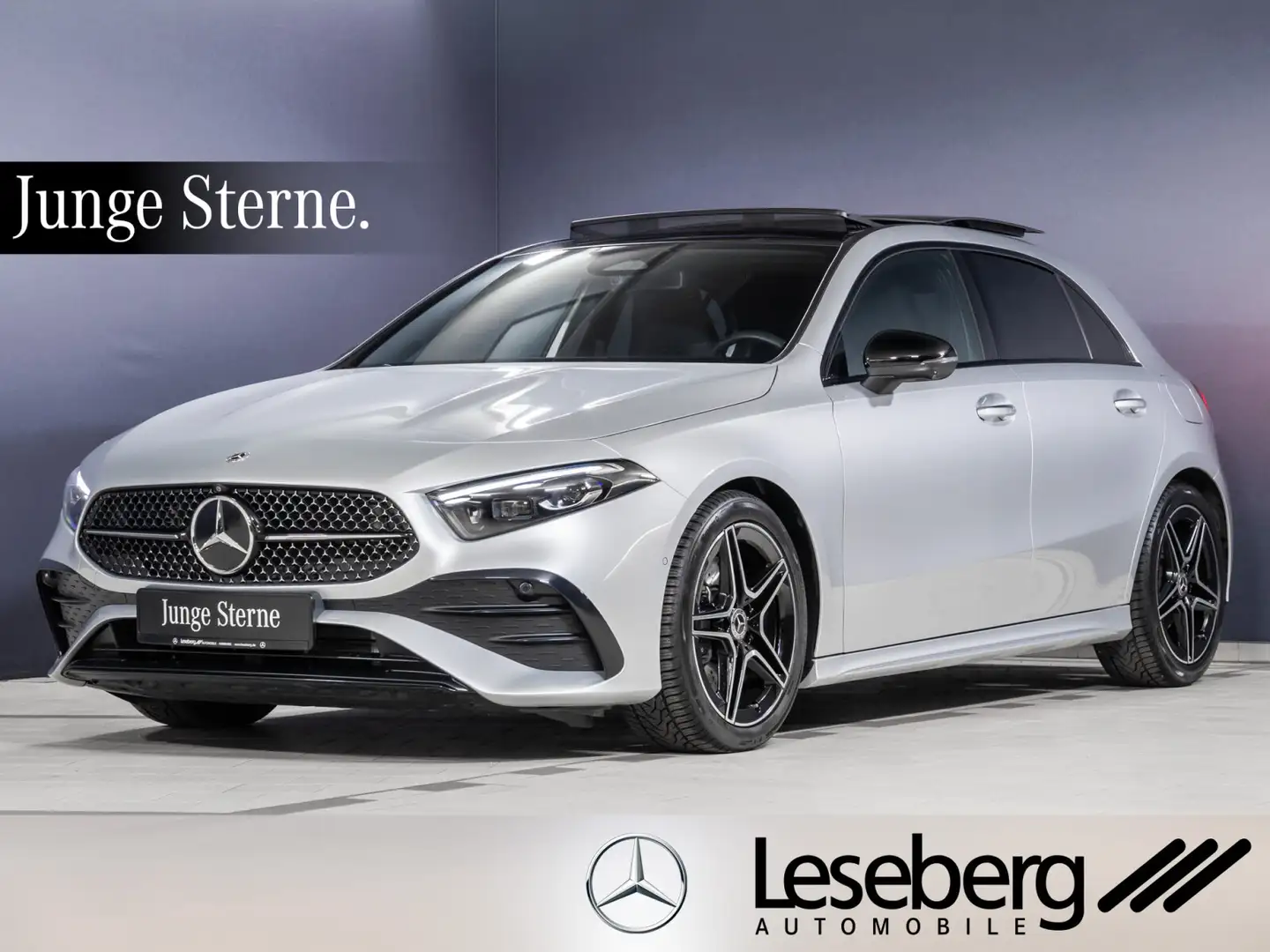 Mercedes-Benz A 220 A 220 d AMG Multibeam/Pano/360°/Head-Up/Memory / Silber - 1