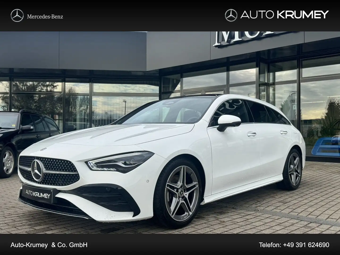 Mercedes-Benz CLA 180 AMG Line+Distr+Pano.-Dach Weiß - 1