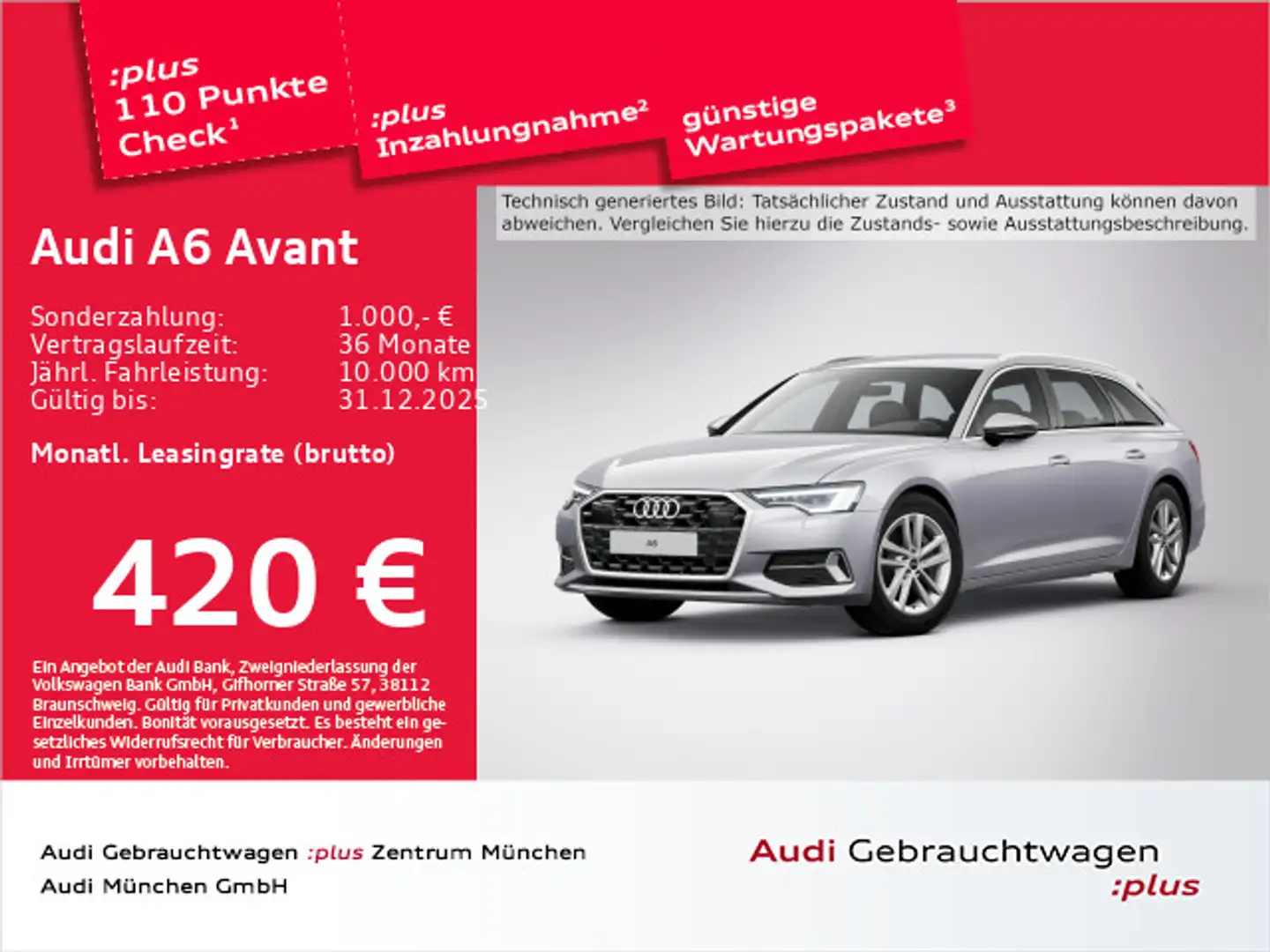 Audi A6 45 TFSI S tronic advanced AHK/Kameras/L Silber - 1