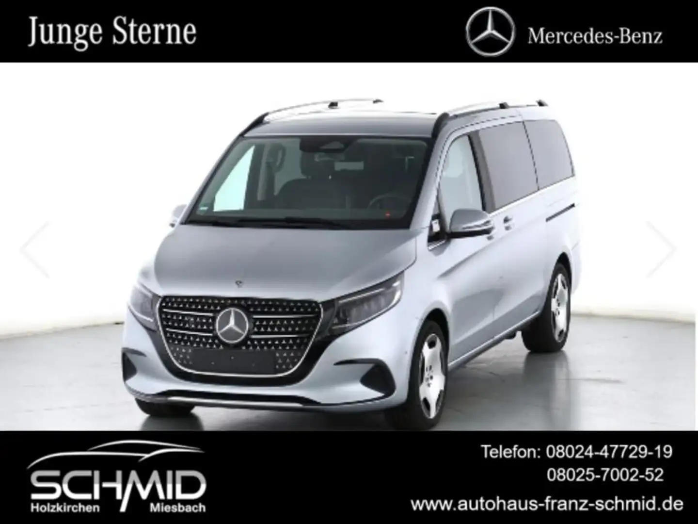 Mercedes-Benz V 300 d 4MATIC AVA Lang Sitzluft STHZG AHK Monob Silber - 1