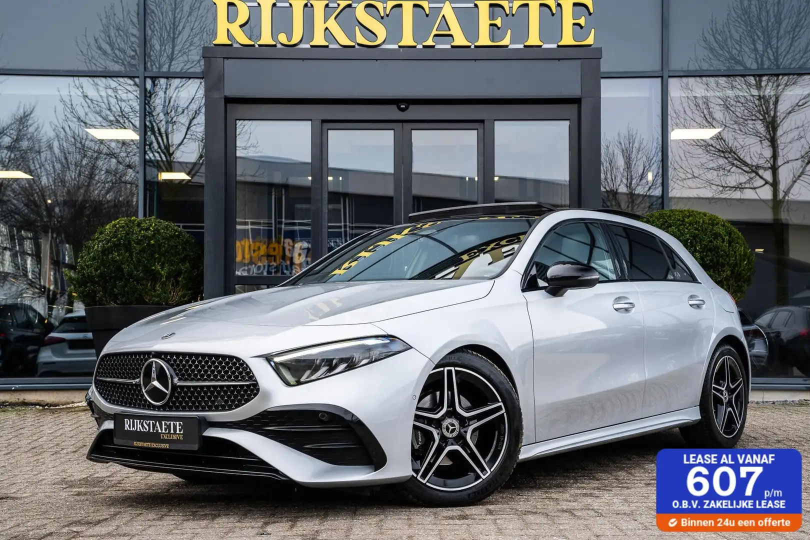 Mercedes-Benz A 200 A200 AMG|NW MODEL|PANO|CAMERA|18'|MEMORY Zilver - 1