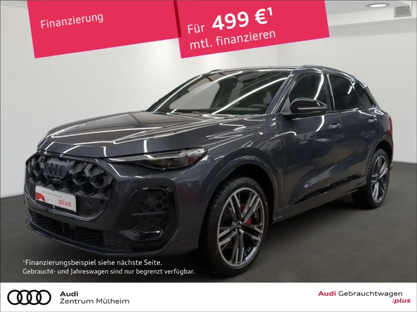 Audi Q5 2.0 TDI quattro S-Line Exterieur Navi LED Standhei Grau - 1