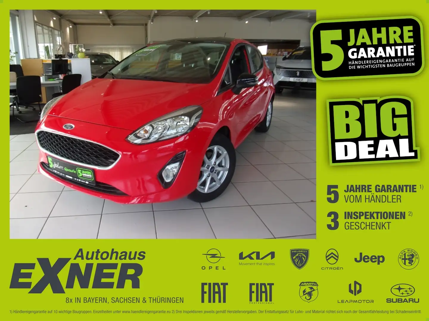 Ford Fiesta 1,1 COOL&CONNECT wenig KM, Cool&Sound Pak Rojo - 1