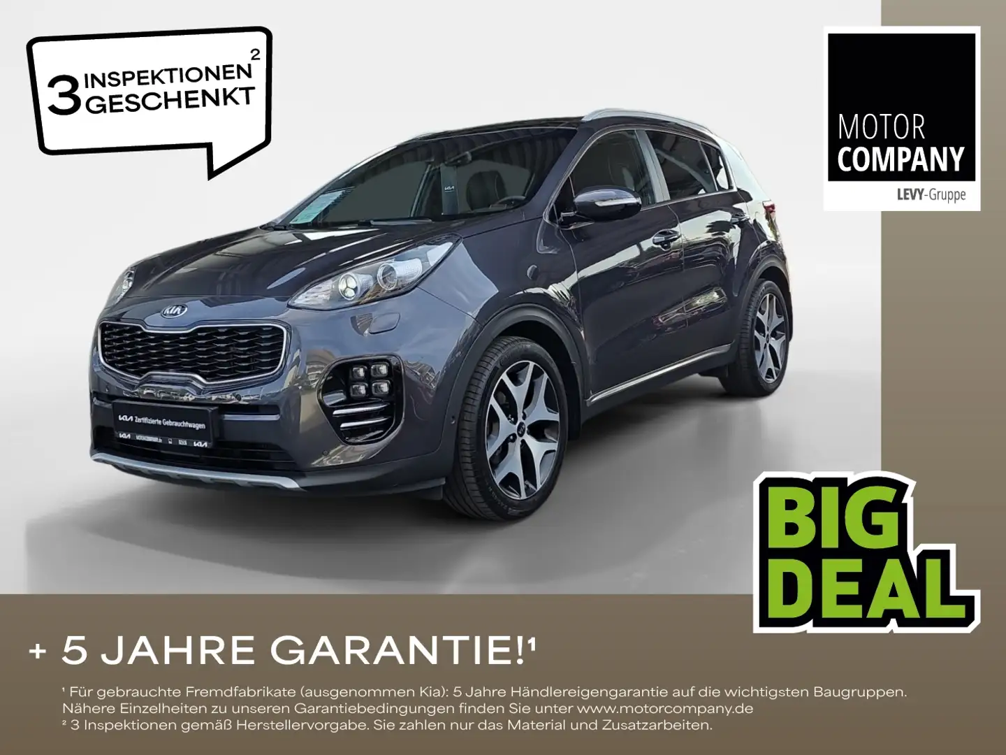 Kia Sportage 1.7 CRDi +GT-Line+ +Automatik+Panorama+ Grey - 1