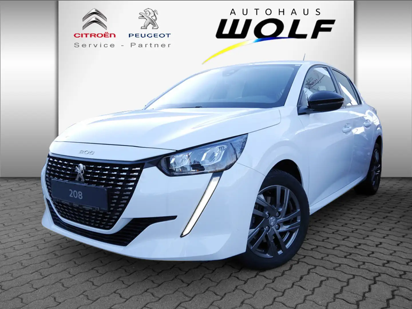 Peugeot 208 Active Pack PureTech 100 EAT8 NAVI LED Weiß - 1