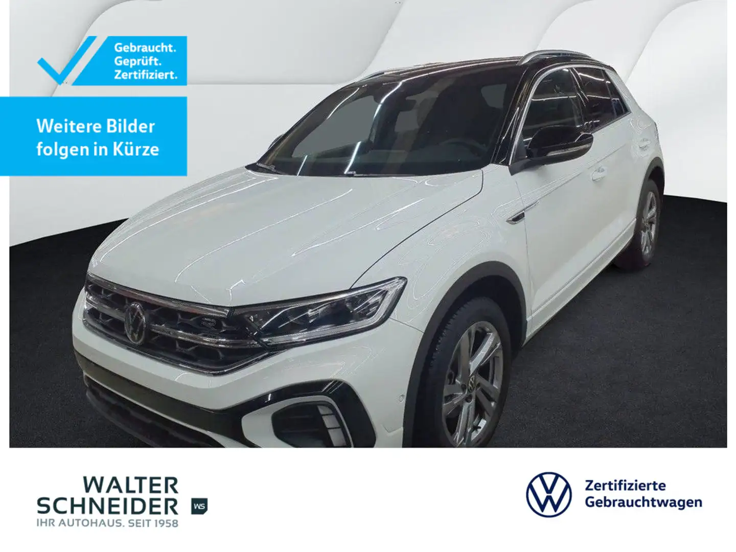 Volkswagen T-Roc 1.5 TSI DSG R-Line AHK Navi LED SHZ PDC Weiß - 1