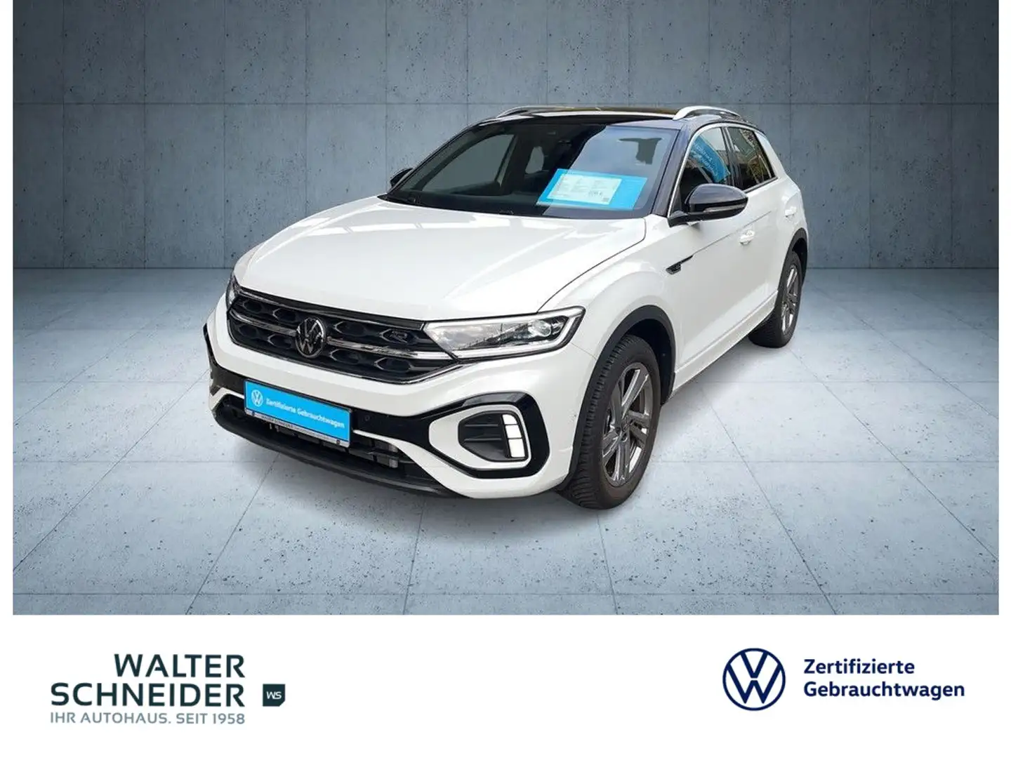 Volkswagen T-Roc 1.5 TSI DSG R-Line AHK Navi LED SHZ PDC Weiß - 1