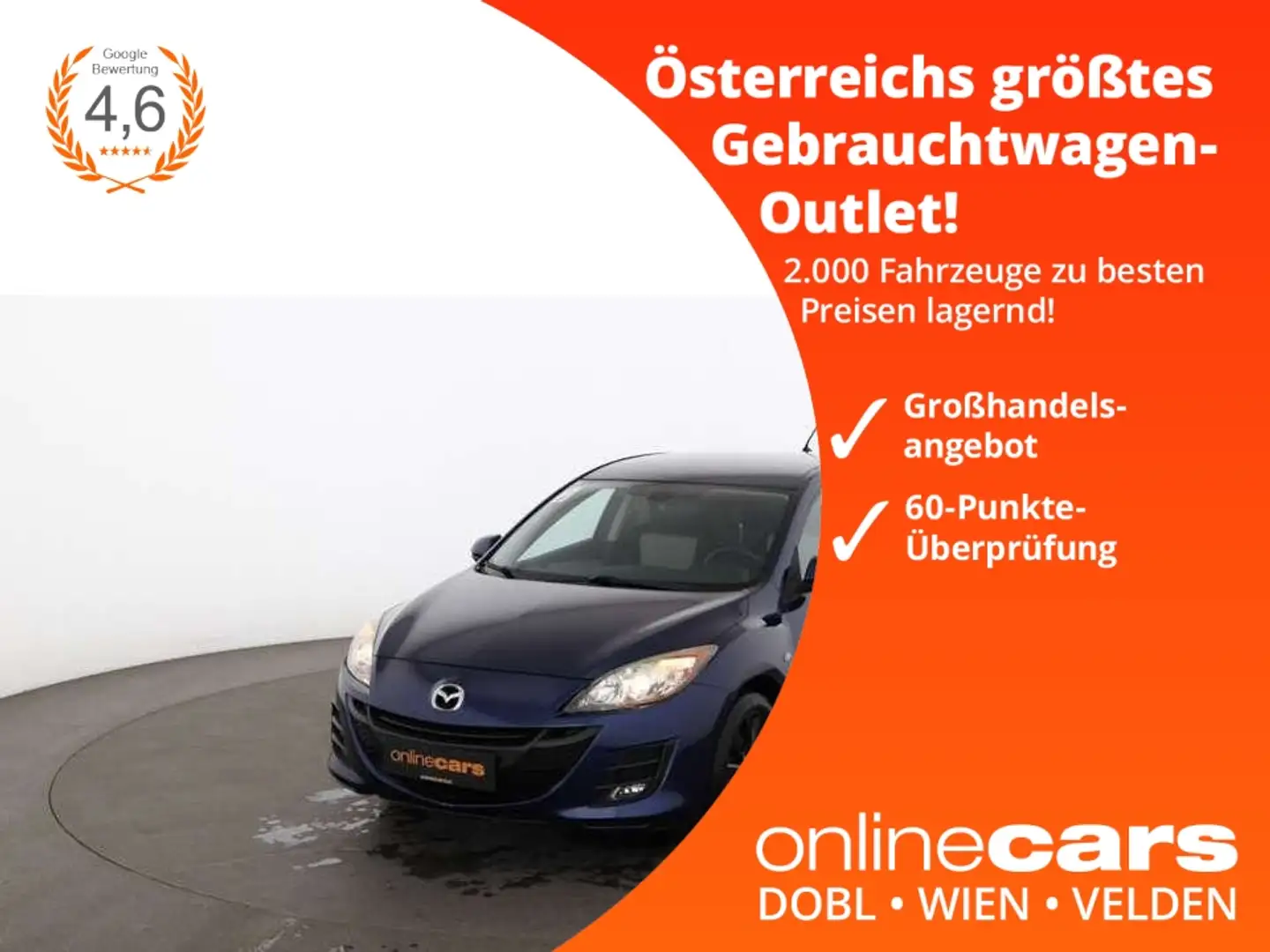 Mazda 3 1.6 Prime-Line SITZHZG BOSE KLIMA RADIO PDC Bleu - 1