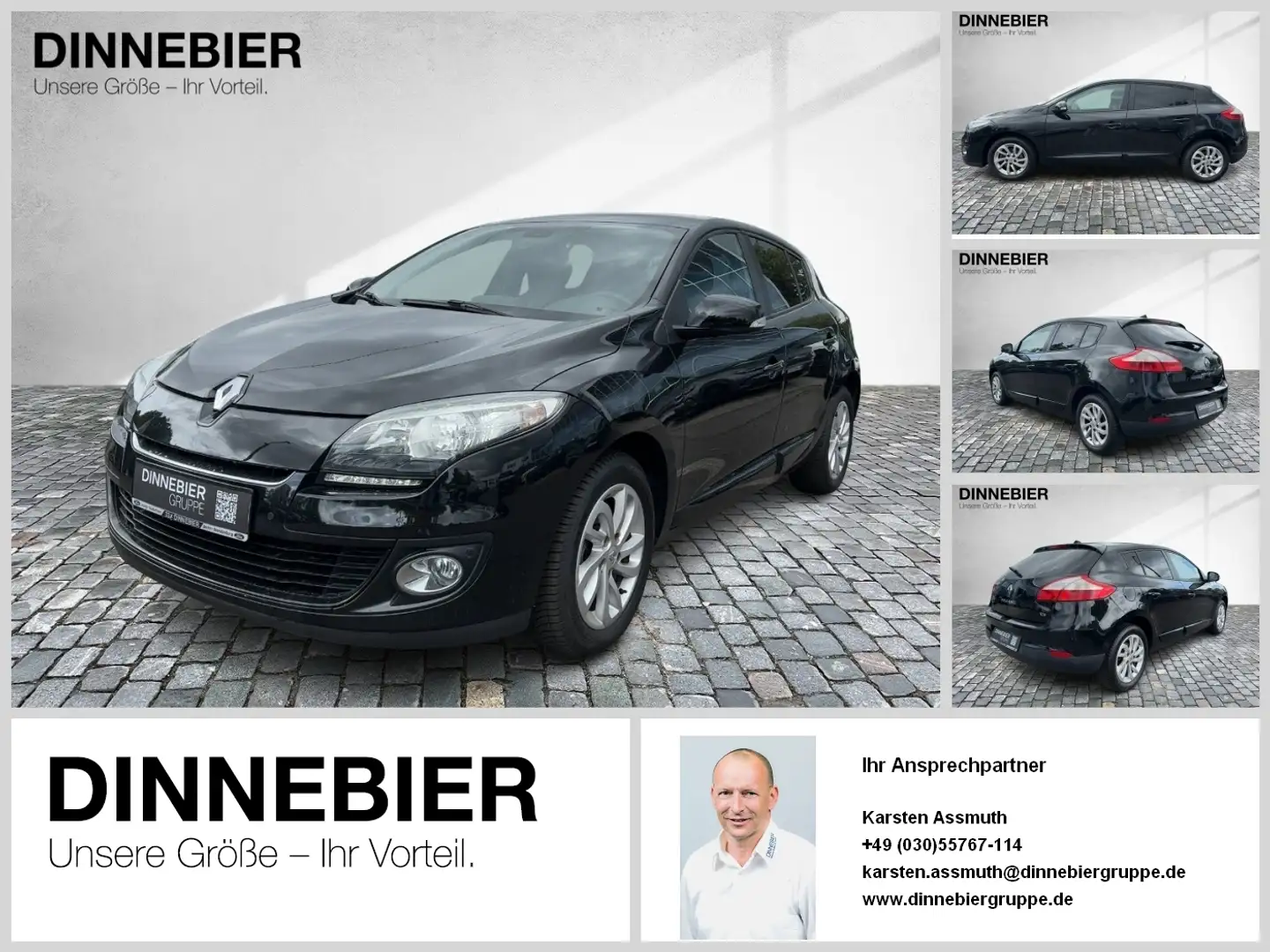 Renault Megane Paris*PDC*Bluetooth*Klimautom.Tempomat Schwarz - 1