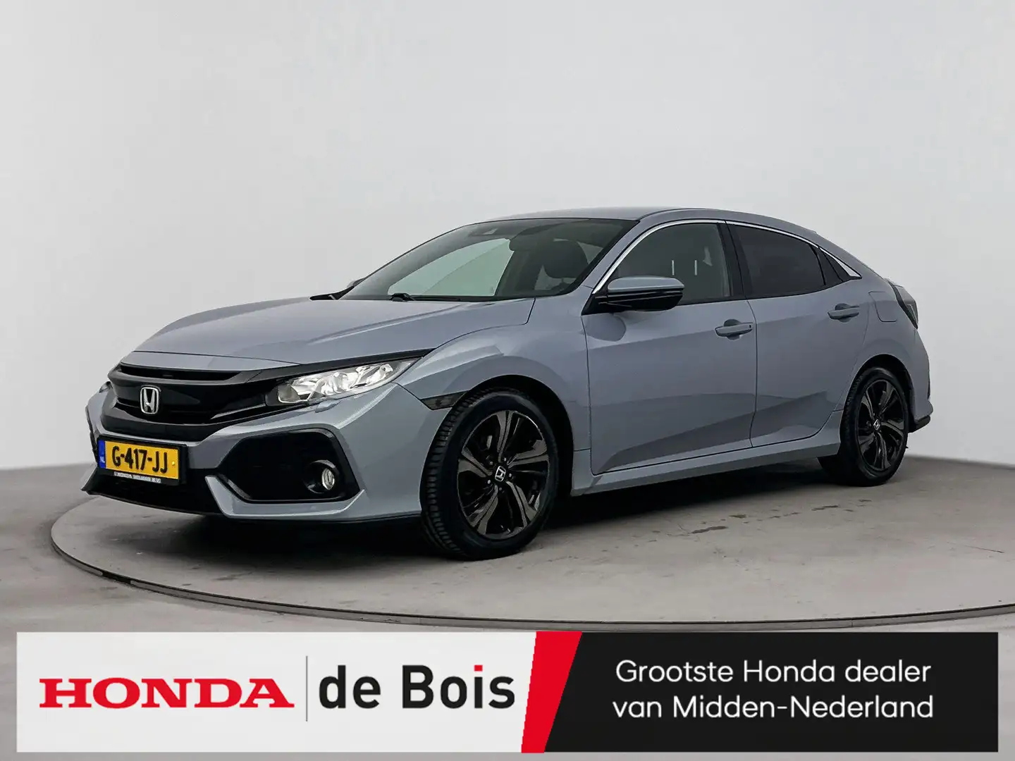 Honda Civic 1.0 i-VTEC Elegance Aut. | Navigatie | Apple Carpl Gris - 1