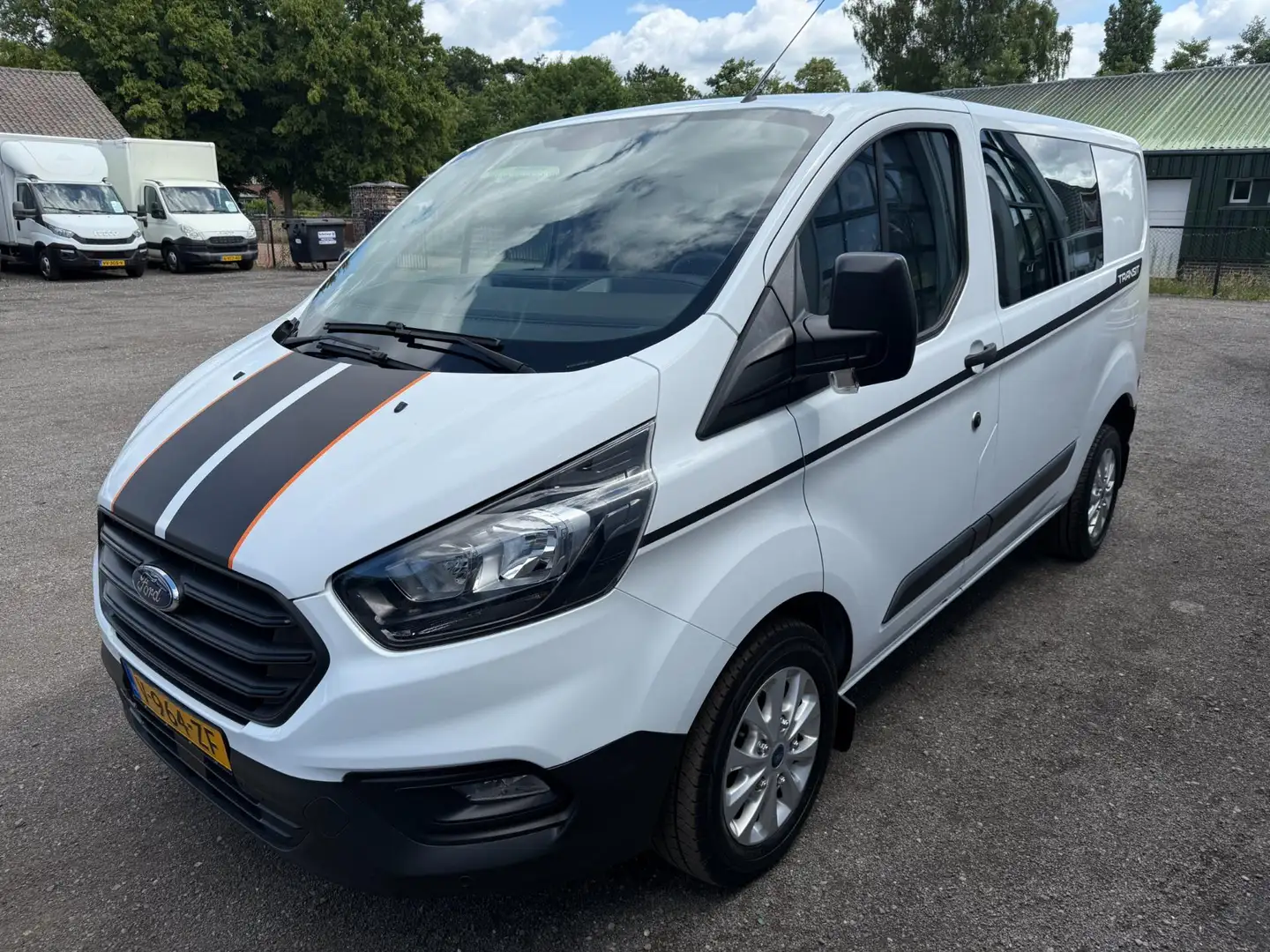 Ford Transit Custom 2.0 TDCI Dubbel Cabine / Airco / Euro 6 Wit - 1