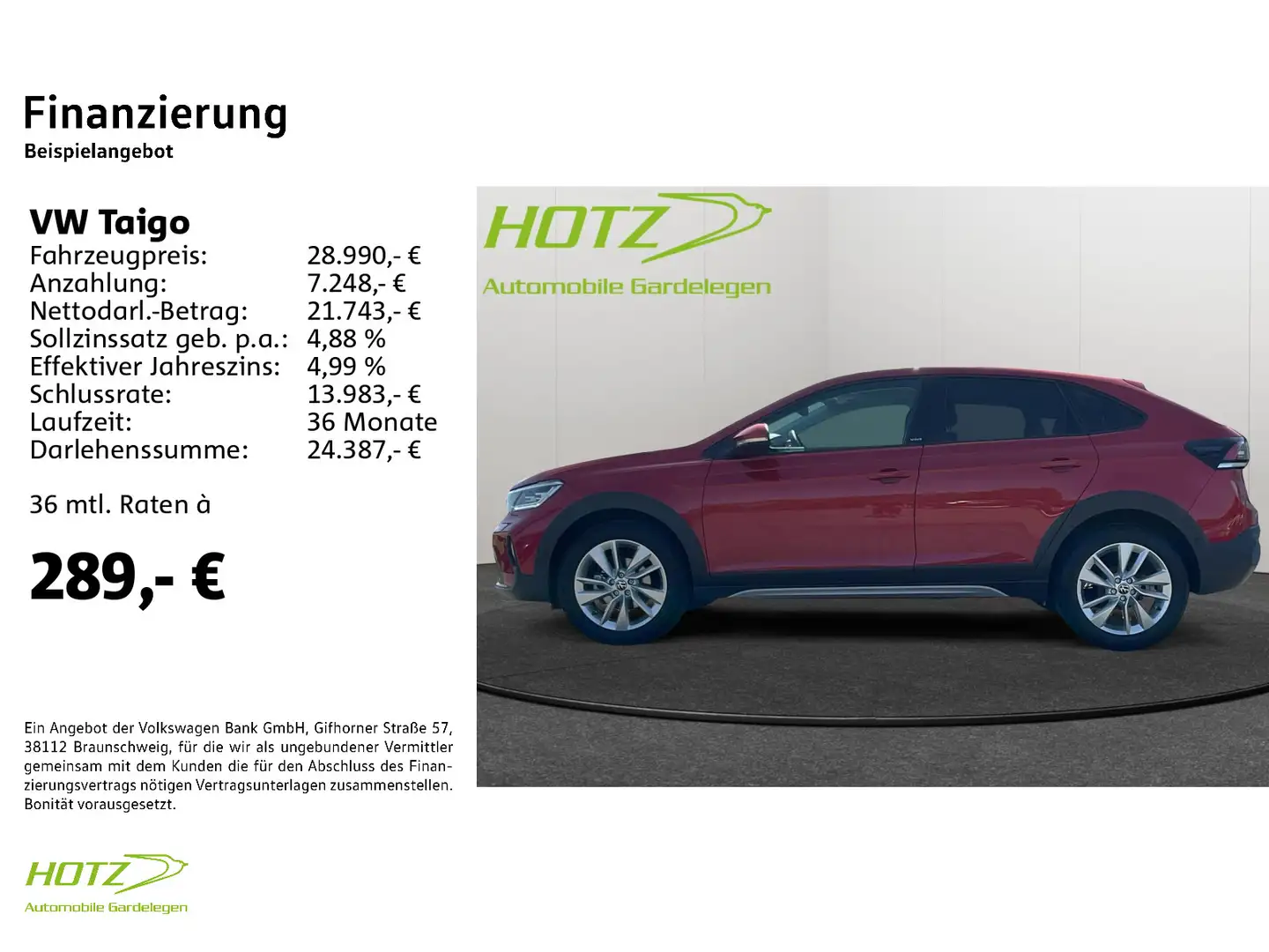 Volkswagen Taigo 1.5 TSI DSG Move Matrix/Pano/AHK/Beats Rot - 2