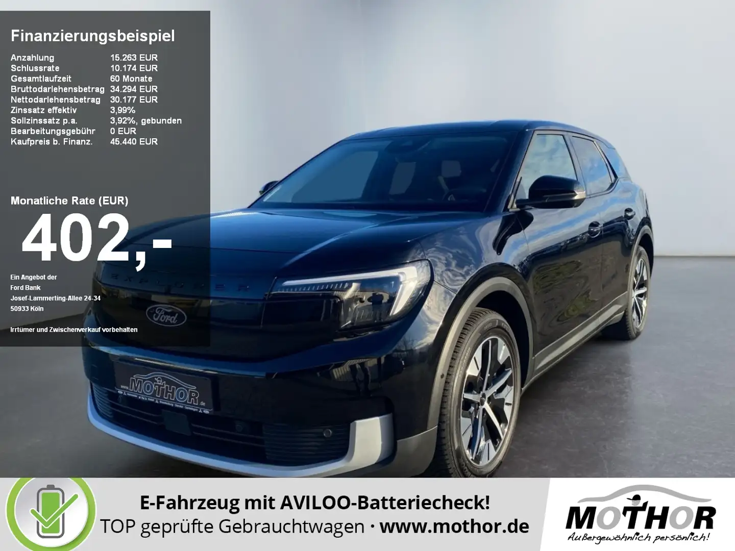 Ford Explorer 77kWh RWD Wärmepumpe ACC PDC KAM360° HUD Schwarz - 1