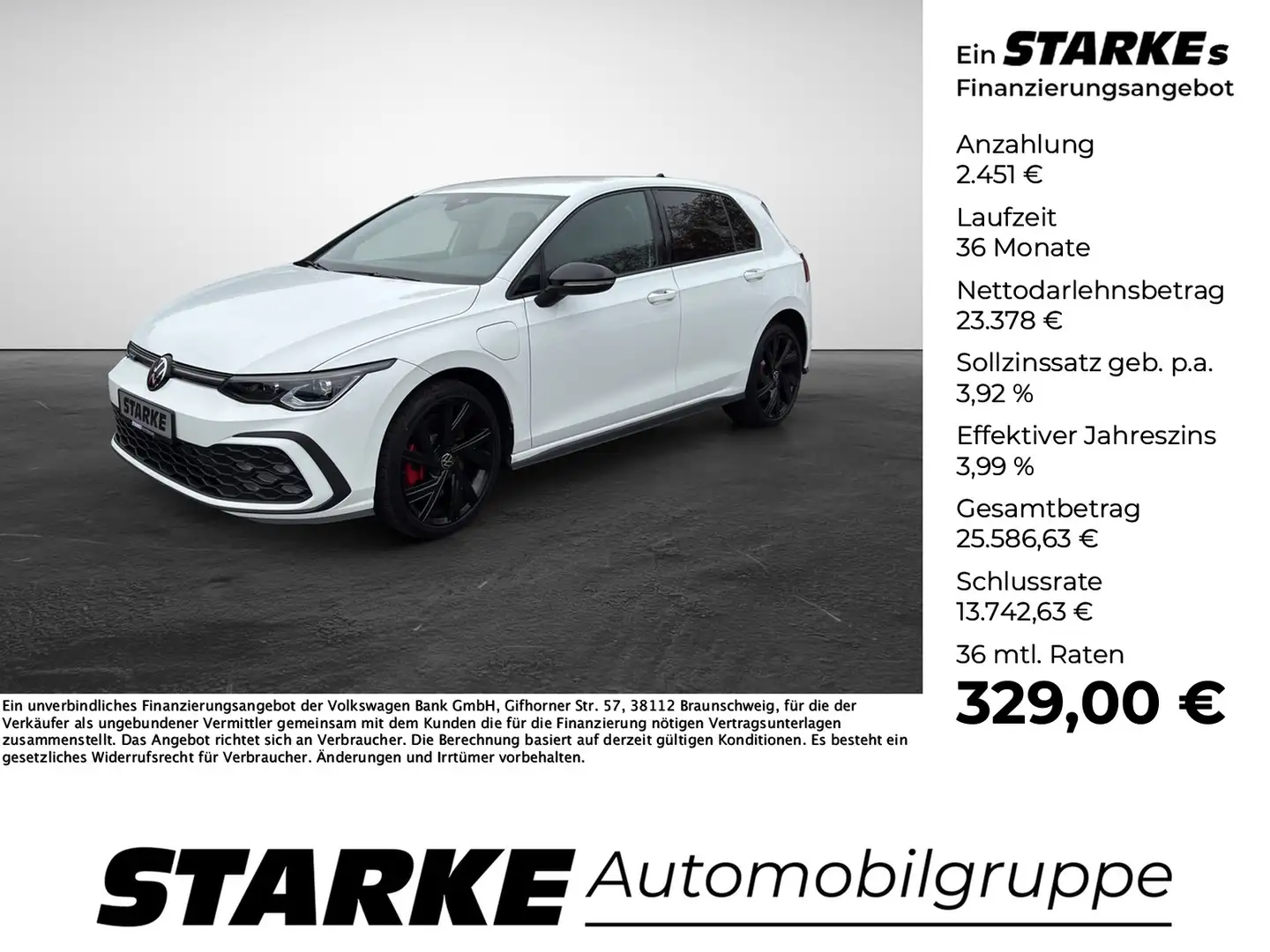 Volkswagen Golf GTE 1.4 TSI DSG eHybrid Black Style Weiß - 1