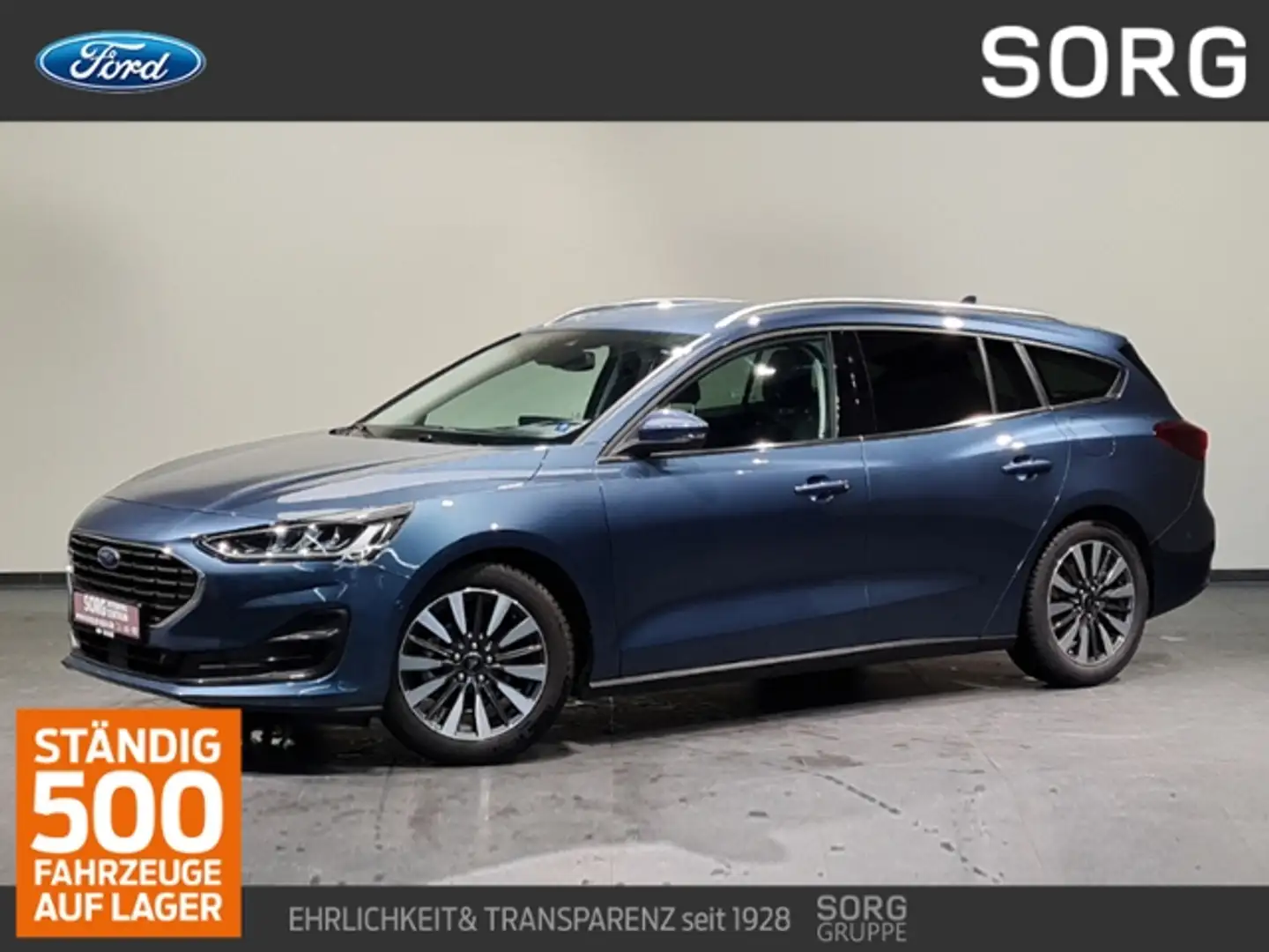 Ford Focus 1.5 EcoBlue Titanium X*AUTO*HEAD-UP*-46%* Kék - 1